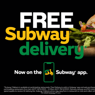 DEAL: Subway - Free Delivery with $10+ Spend via Subway App (until 24 December 2023) 8