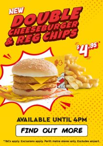 DEAL: Chicken Treat - Double Cheeseburger & Regular Chips for $4.95 until 4pm Daily (until 12 March 2024) 10