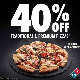 DEAL: Domino's - 40% off Traditional & Premium Pizzas (27 January 2024) 6