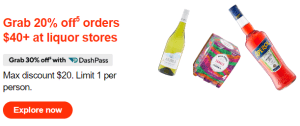 DEAL: DoorDash - 30% off with DashPass or 20% off Non-DashPass at Selected Liquor Stores with $40+ Spend (until 4 February 2024) 6
