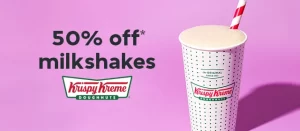 DEAL: Krispy Kreme - 50% off Milkshakes via Menulog (until 5 February 2024) 4