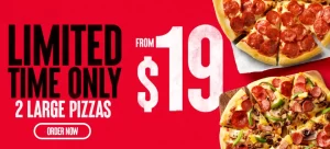 DEAL: Pizza Hut - 2 Large Pizzas $19 and 2+2, 3+3 & 4+4 Pizzas + Sides Deals 3