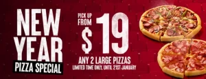 DEAL: Pizza Hut - 2 Large Pizzas $19 Pickup or $26 Delivered 3