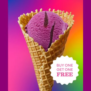 DEAL: Baskin Robbins – Buy One Get One Free Strawberry Dragonfruit 1 Scoop Waffle Cone for Club 31 Members 3