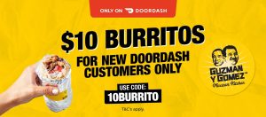 DEAL: Guzman Y Gomez - $10 Burritos for New Customers via DoorDash (until 31 March 2024) 32