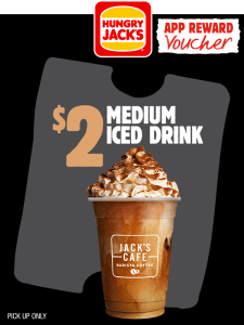 DEAL: Hungry Jack's - $2 Medium Iced Drink via App (until 19 February 2024) 3