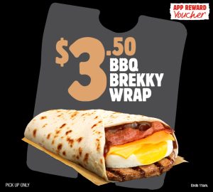 DEAL: Hungry Jack's - $3.50 Brekky Wrap Pickup via App (until 26 February 2024) 12