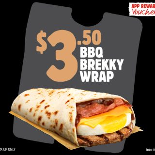 DEAL: Hungry Jack's - $3.50 Brekky Wrap Pickup via App (until 6 May 2024) 1