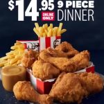 DEAL: KFC – $14.95 9 Piece Dinner via App/Web (North QLD Only)