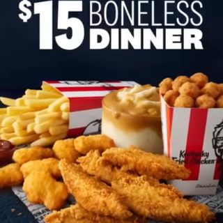 DEAL: KFC - $15 Boneless Dinner via App/Web (Gippsland VIC Only) 8