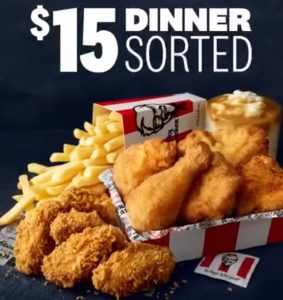 DEAL: KFC - $23.95 Cheap as Chips (8 Pieces Chicken, 6 Nuggets, 2 Large Chips & 2 Large Potato & Gravy) 13