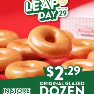 DEAL: Krispy Kreme - $2.29 Original Glazed Dozen with Any Full Price Dozen Purchase on 29 February 2024 1