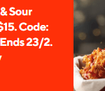 DEAL: Red Rooster – 12 Pieces of Sweet & Sour Crunch Chicken for $15 via DoorDash (23 February 2024)