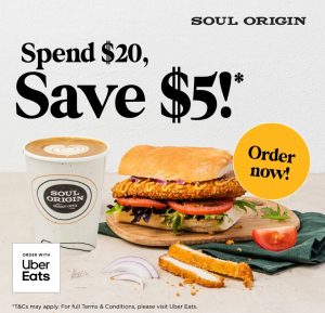 DEAL: Soul Origin - $5 off $20 Spend via Uber Eats (until 18 February 2024) 11