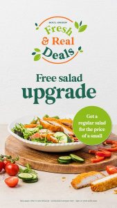 DEAL: Soul Origin - Free Salad Upgrade via App (until 23 February 2024) 1