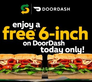 DEAL: Subway - Buy One Get One Free 6 Inch Subs via DoorDash (20 February 2024) 20
