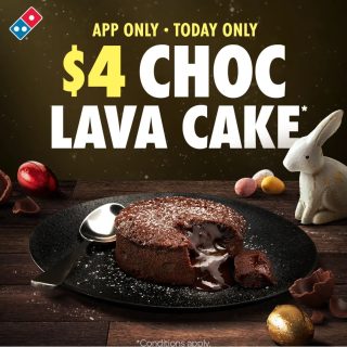 DEAL: Domino's - $4 Choc Lava Cake via Domino's App (29 March 2024) 4
