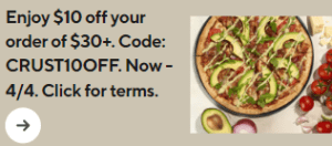 DEAL: Crust - $10 off $30+ Spend via DoorDash (until 4 April 2024) 7