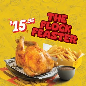 DEAL: Chicken Treat - $15.95 Flock Feast with Whole Chicken, XL Chips & Large Gravy (until 4 June 2024) 10