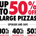 DEAL: Domino’s – 50% off Premium, 40% off Traditional, 30% off Value Max Pizzas (23 March 2024)