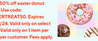 DEAL: Krispy Kreme - 50% off Easter Donut Packs via DoorDash (until 1 April 2024) 8