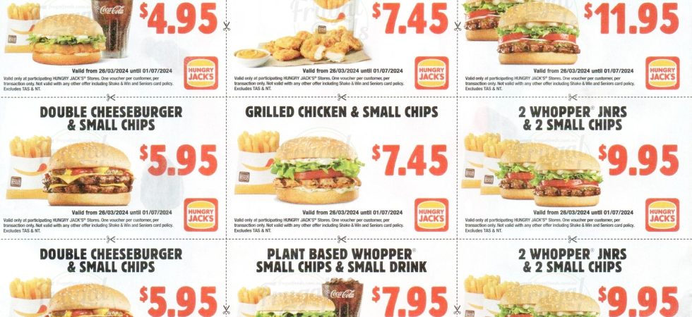 DEAL: Hungry Jack's Vouchers valid until 1 July 2024 2