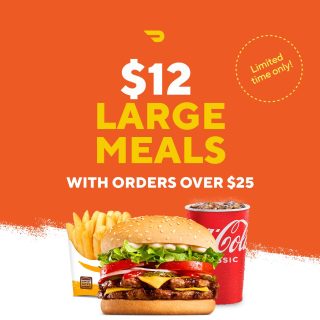 DEAL: Hungry Jack's - $12 Large Meals with $25+ Spend via DoorDash (until 17 March 2024) 7