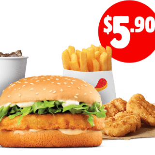 DEAL: Hungry Jack's - $5.90 Chicken Royale Small Meal + 3 Nuggets via App 10