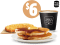DEAL: Hungry Jack's - $6 Pancakes, Hash Brown & Small Coffee via App 5