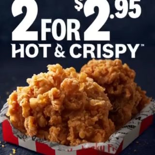 DEAL: KFC - 2 for $2.95 Hot & Crispy Boneless (Northern Rivers NSW Only) 4