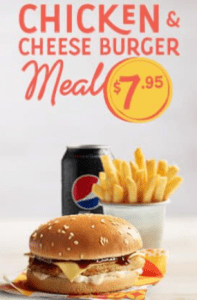 DEAL: Oporto - $7.95 Chicken & Cheese Burger Meal via Online or App 1