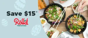 DEAL: Roll'd - $15 off with $40 Spend via Menulog (until 7 April 2024) 3