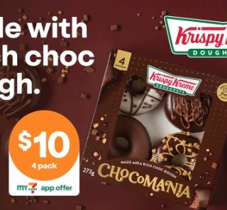 DEAL: 7-Eleven - $10 Krispy Kreme Chocomania 4 Pack (12 April 2024) 2