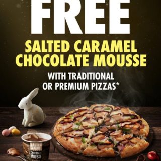 DEAL: Domino's - Free Salted Caramel Chocolate Mousse with Traditional/Premium Pizza via Domino's App (1 April 2024) 6