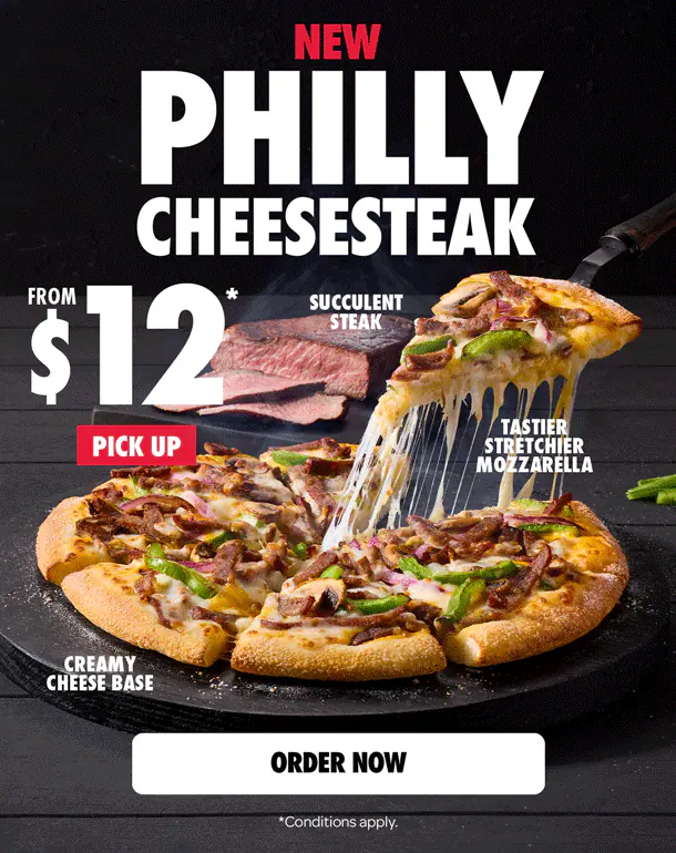 NEWS: Domino’s Philly Cheesesteak Pizza & Meltzz