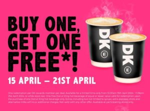 DEAL: Donut King - Buy One Get One Free Coffees via App (until 21 April 2024) 5