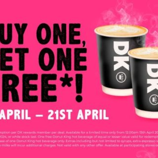 DEAL: Donut King - Buy One Get One Free Coffees via App (until 21 April 2024) 9