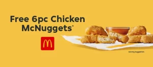 DEAL: McDonald's - Free 6 McNuggets with $25+ Spend via Menulog (until 28 April 2024) 8