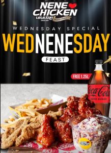 DEAL: Nene Chicken - $33.95 Wednenesday Feast with 1.25L Drink on Wednesdays 6