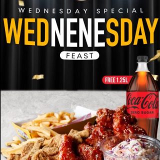DEAL: Nene Chicken - $33.95 Wednenesday Feast with 1.25L Drink on Wednesdays 7