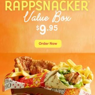 DEAL: Oporto - $9.95 RappSnacker Value Box at Food Court Stores 10 DEAL: Oporto - $9.95 RappSnacker Value Box at Food Court Stores 10