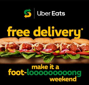 DEAL: Subway - Free Delivery with $30 Spend via Uber Eats (until 28 April 2024) 20