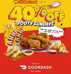 DEAL: Chicken Treat - 40% off with $30+ Spend on Sundays via DoorDash (until 30 June 2024) 13