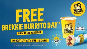 DEAL: Guzman Y Gomez - Free Brekkie Burrito & Bowls & Coffee at Narellan NSW (8-10:30am 13 May 2024) 25