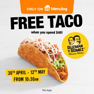 DEAL: Guzman Y Gomez – Free Taco with $40 Spend via Menulog (until 12 May 2024) 1