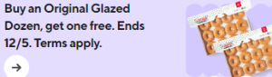 DEAL: Krispy Kreme - Buy One Original Glazed Dozen Get One Free via DoorDash (until 12 May 2024) 8