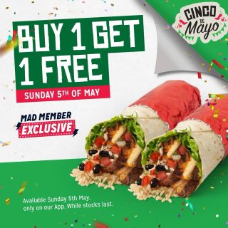 DEAL: Mad Mex - Buy One Get One Free Burritos & Naked Burritos via App (5 May 2024) 5
