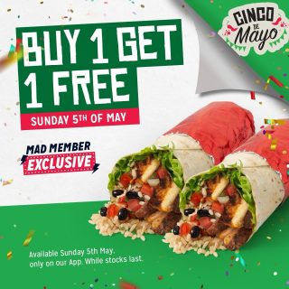 DEAL: Mad Mex - Buy One Get One Free Burritos & Naked Burritos via App (5 May 2024) 2