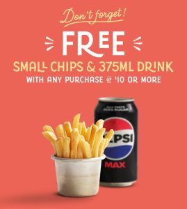 DEAL: Oporto - Free Small Chips & 375ml Drink with $10 Spend for Flame Rewards Members (until 12 May 2024) 1