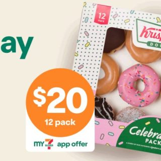DEAL: 7-Eleven – $20 Krispy Kreme Celebration 12 Pack (until 27 January 2025) 1